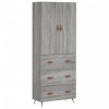 Dulap inalt, gri sonoma, 69,5x34x180 cm, lemn compozit