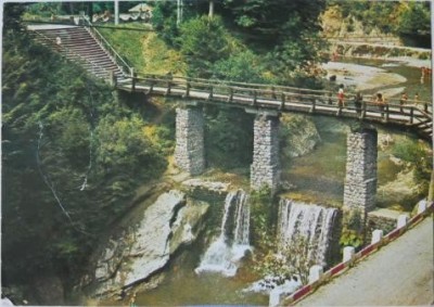 Olanesti. Cascada (Carte postala circulata) foto