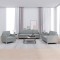 vidaXL Set de canapele cu perne, 3 piese, gri deschis, textil 3202054