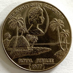 SAMOA 1 TALA/DOLLARS 1977,,( ROYAL JUBILEE.) foto