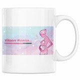 Cana alba personalizata &quot;Viitoare mamica, loading&quot;, INOVATIX&reg;. 330ml