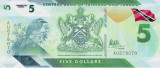 Bancnota Trinidad &amp; Tobago 5 Dolari 2020 - PNew UNC ( polimer )