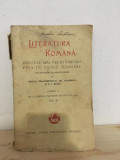 Mihail Dragomirescu, Gh. Adamescu. N. I. Russu - Literatura Romana Vol II