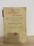 Mihail Dragomirescu, Gh. Adamescu. N. I. Russu - Literatura Romana Vol II