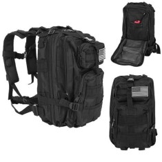 Rucsac army MBrands, ,impermeabil, steag USA, 26L Negru