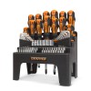 Set Surubelnite 77 Piese Handy Otel Crom-Vanadiu, Maner Cauciucat + Consola, Bit-uri Torx/Philips/Pozidriv/Hex/Slotted