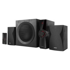 BOXE EDIFIER 2.1, RMS: 69W (2 x 12W, 1 x 45W), bluetooth, telecomanda wireless, volum, bass, treble, AUX/USB/SD, black, &quot;CX7-BK&quot; (timbru verde 11.00 l