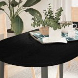 VidaXL Blat de masă maro &icirc;nchis 120x60x2 cm lemn masiv de stejar oval