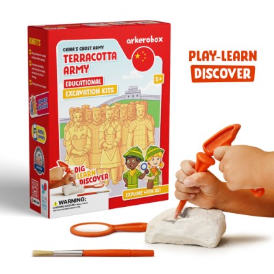 Arkerobox - Set arheologic educational si puzzle 3D, Armata de teracota foto
