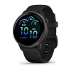 Smartwatch Garmin Negru, AMOLED 1.2&quot;, GPS, Wi-Fi, Bluetooth, Monitorizare Ritm Cardiac, Somn, Notificari, Unisex