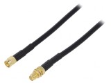 Cablu RP-SMA 50&Omega; 3m Negru, Goobay