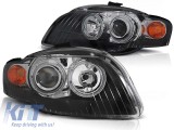 Set de faruri de tuning cu ochi de &icirc;nger halogen potrivit pentru Audi A4 B7 11.2004-03.2008 sedan/combinatie/cabriolet, stanga si dreapta Performance
