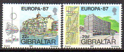 GIBRALTAR 1987, EUROPA CEPT, serie neuzata, MNH foto