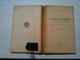 DE L`ESPRIT DES DROIS et de Leur Relativite - Louis Josserand - 1927, 426 p.