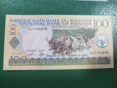 RWANDA 100 FRANCI 2003 UNC foto