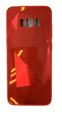 Husa silicon si acril cu textura diamant Samsung Galaxy S8+ ; S8 Plus , Rosu foto