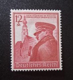 Germania Reich-ul German 1938 Adolf Hitler la Braunau am Inn 12+38 Rpf Roșu-Carmin Neștampilat - A0040