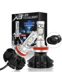 Set 2 leduri H8, H9, H11, Canbus, 50W, 12.000 Lm, 12V-24V
