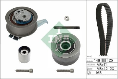 INA 530 0835 10 Set curea de distributie foto