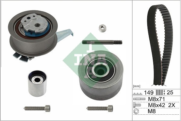 INA 530 0835 10 Set curea de distributie