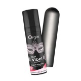 Set erotic ORGIE Vibe! Bullet, gel intim aromat Dual Vibe! cu efect de furnicături + vibrator bullet cu 10 funcții de vibrație (roz)