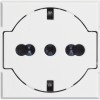 Priza schuko plata 2M Axolute Bticino alb HD4140 16F