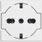 Priza schuko plata 2M Axolute Bticino alb HD4140 16F