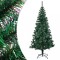 vidaXL Brad de Crăciun artificial cu v&acirc;rfuri irizate verde 240 cm PVC 344642