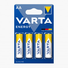 Baterii Aa Varta Energy, Alcaline, R6, 1,5 V, Blister 4 Baterii