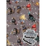 World of Warriors 2 Sheets of Gift Wrap And 2 Gift Tags