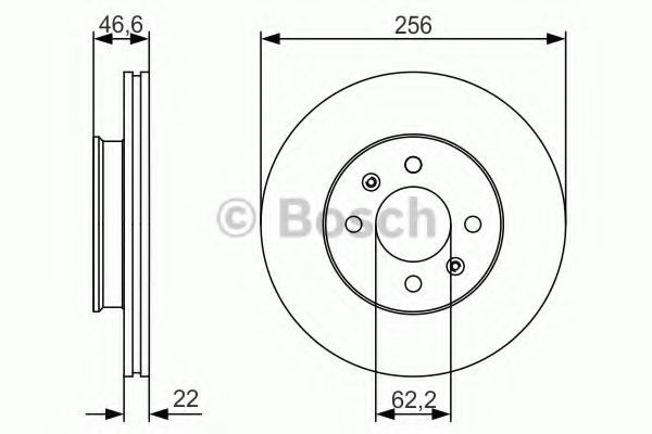 Disc frana KIA RIO II (JB) (2005 - 2016) BOSCH 0 986 479 R77