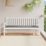 VidaXL Pernă de bancă de grădină, gri, 180x50x3 cm, textil oxford