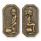Set plachete decorative usa toaleta bronz CS-91
