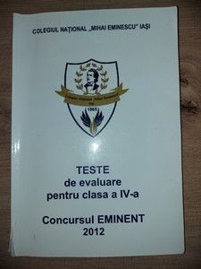 Teste de evaluare pentru clasa a 4-a Colegiul National Mihai Eminescu foto