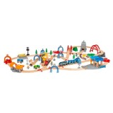 Set deluxe trenulet inteligent, cu lumini si sunete electronice BRIO, 3+ ani