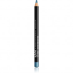 NYX Professional Makeup Eye and Eyebrow Pencil creion de ochi cu trasare precisă culoare 910 Satin Blue 1.2 g