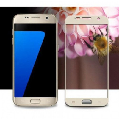 Set 2 folii de sticla MyStyle 3D Gold pentru Samsung Galaxy J7 2017 foto