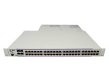 Switch Alcatel-Lucent 6850E-P48 cu 48 de porturi PoE de 1 Gb, 4 porturi combo SFP de 1 Gb și 2 unități PS-360W-AC-E