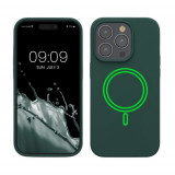 Husa kwmobile pentru Apple iPhone 14 Pro, Silicon, Verde, 60993.169, Carcasa