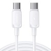 Cablu pentru incarcare si transfer de date Joyroom S-CC100A14, USB-C la USB-C, PD 100W, 480Mbps 1.2m, Alb