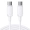 Cablu pentru incarcare si transfer de date Joyroom S-CC100A14, USB-C la USB-C, PD 100W, 480Mbps 1.2m, Alb