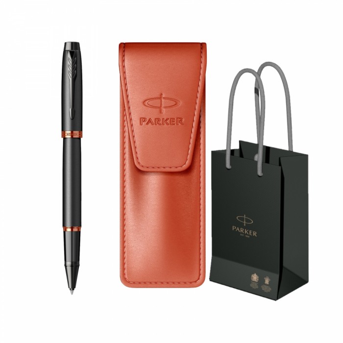 Set Parker IM Royal Flame roller cu etui