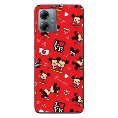 Husa compatibila cu Motorola Moto G14 Silicon Gel Tpu Model Mickey Love Pattern Rosie foto