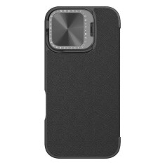 Husa iPhone 16 Nillkin Qin Prop Plain Leather, negru foto