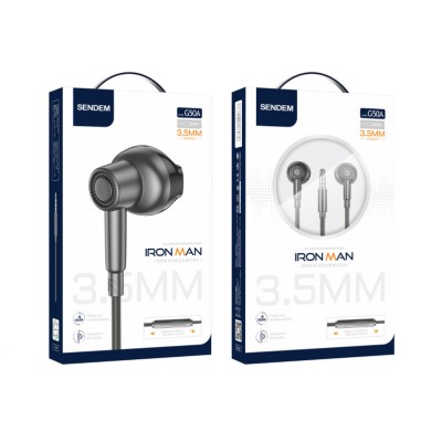 Casti Sendem JACK 3.5mm cu Microfon &amp;ndash; Sunet Premium, Telecomanda Integrata, Cablu 1.2M foto