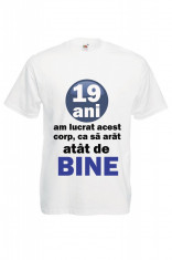 TRICOU MESAJ HAIOS VARSTA 19 ANI, tricou personalizat aniversare foto