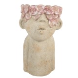 Cumpara ieftin Ghiveci flori teracota roz bej 20x19x31 cm
