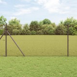 vidaXL Plasă de s&acirc;rmă sudată roșie 1.5x10 m din oțel