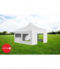 5x5 m Pavilion Pliabil Professional Aluminiu 50 mm, cu ferestre panoramice foto