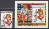 Centrafricana 1988 - Jocurile Olimpice - Seul - Boris Becker, Timbru + Colita, PA, MNH, Nestampilat